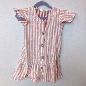 Cotton on kids girl striped dress. Size 2.